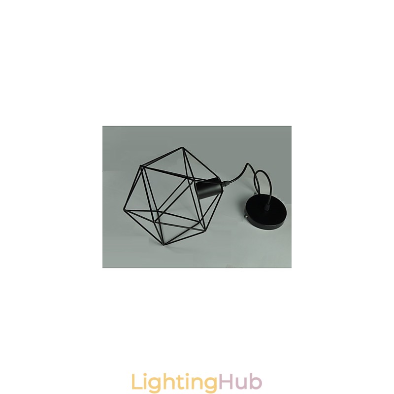 Europe Style Vintage Chandelier for in Diamond Shape Black