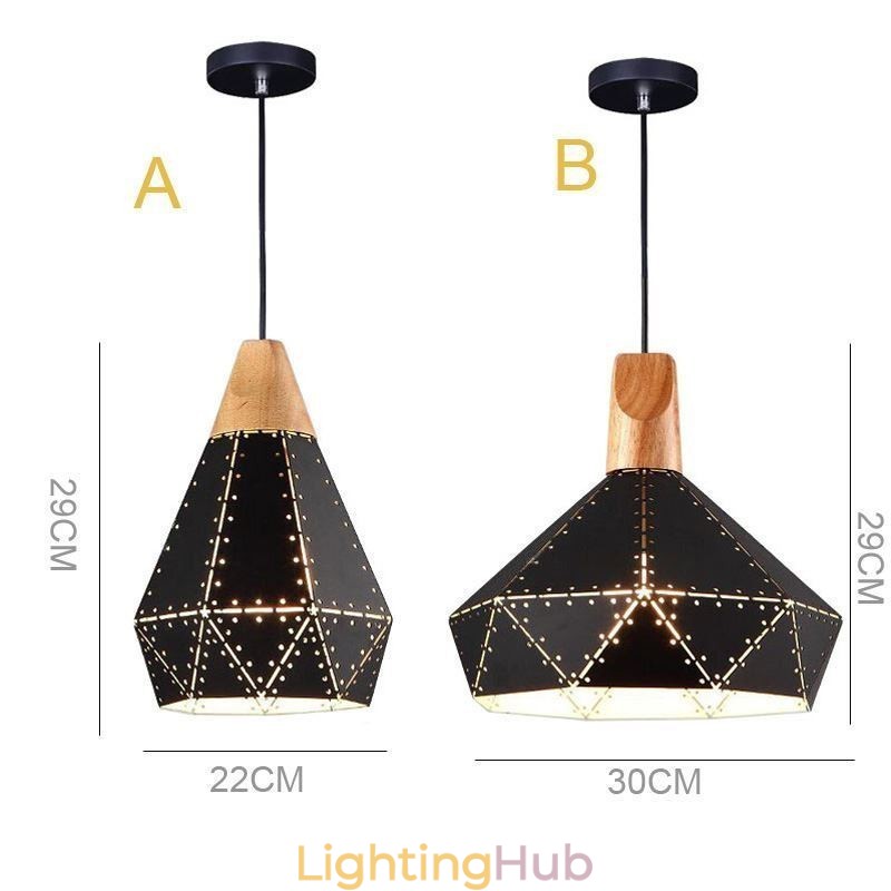 Industrial Retro Vintage Hanging Light Hollow Lampshade