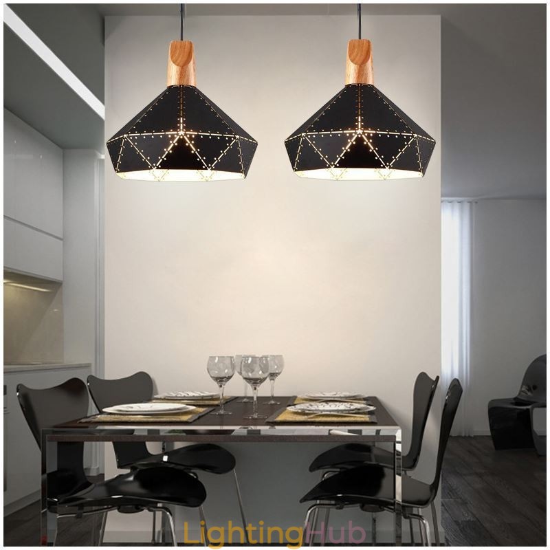 Industrial Retro Vintage Hanging Light Hollow Lampshade
