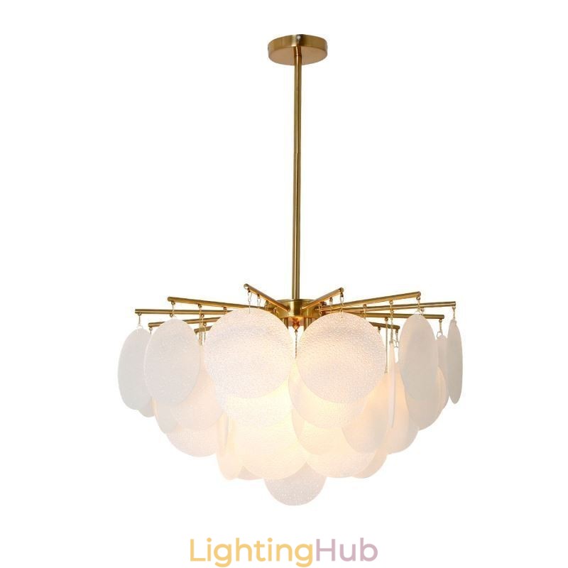 Modern 6 Light Hanging Light Pendant Light With Glass Shape