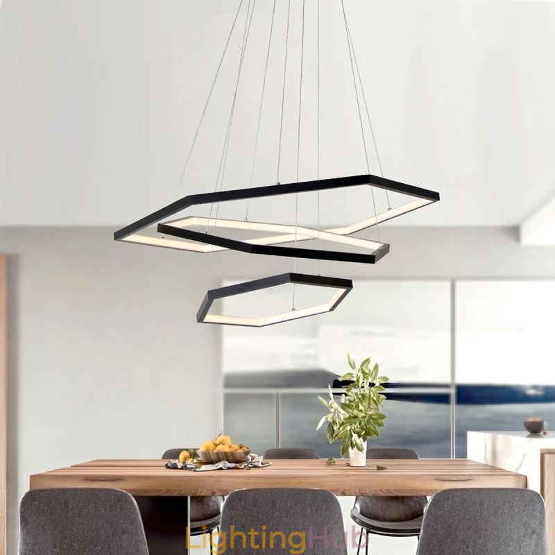 Modern Hexagonal Hanging Light Pendant Light