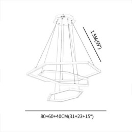 Modern Hexagonal Hanging Light Pendant Light