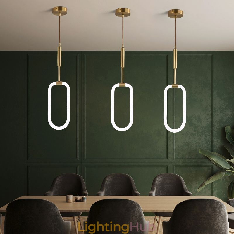 Modern Simple Pendant Light Brass Ceiling Light