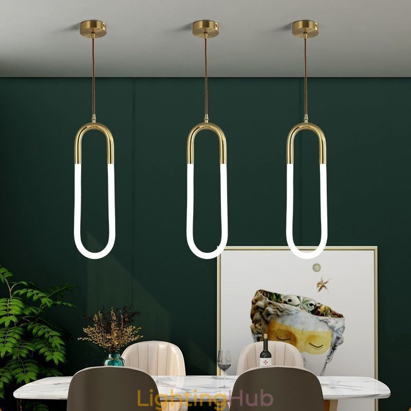 Modern Simple Pendant Light Brass Ceiling Light