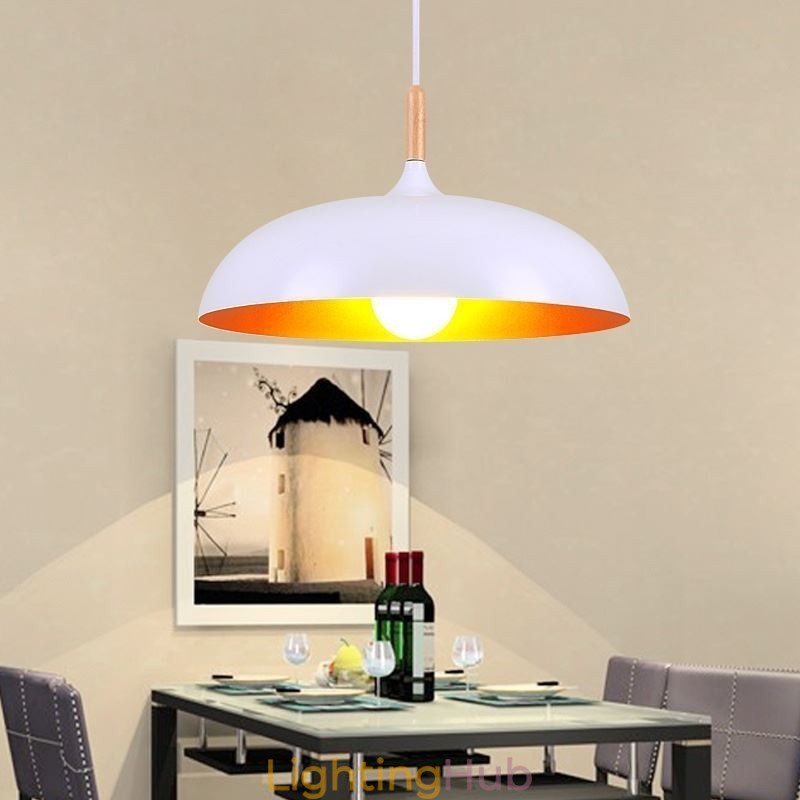 Modern Pendant Light Minimalist Decorative Light Fixture Black White