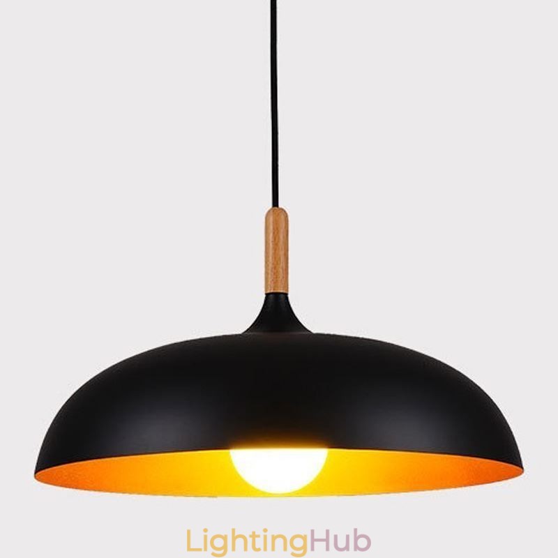 Modern Pendant Light Minimalist Decorative Light Fixture Black White