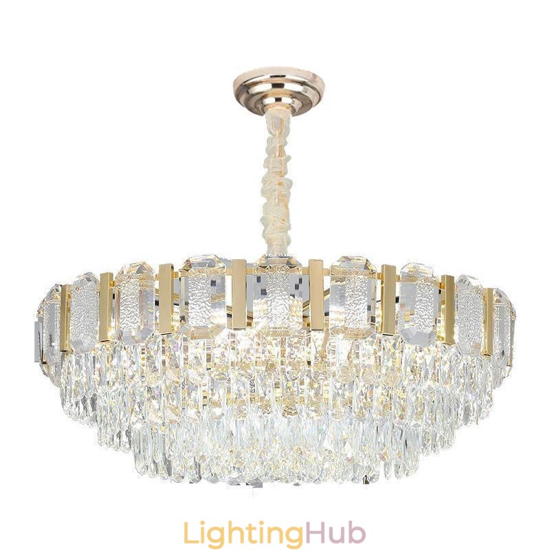 Crystal Pendant Light Round Ceiling Light Fixture