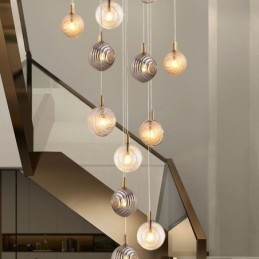 Glass Pendant Light Creative Decorative Glass Globe Loft