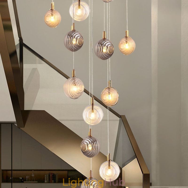 Glass Pendant Light Creative Decorative Glass Globe Loft