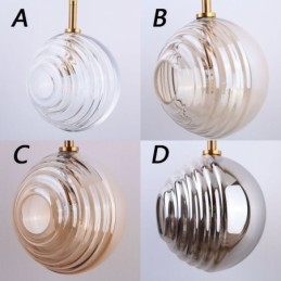 Glass Pendant Light Creative Decorative Glass Globe Loft