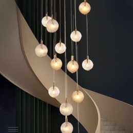 Glass Pendant Light Creative Decorative Glass Globe Loft