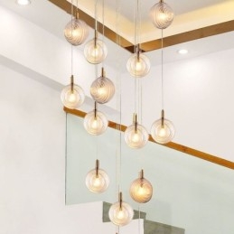 Glass Pendant Light Creative Decorative Glass Globe Loft