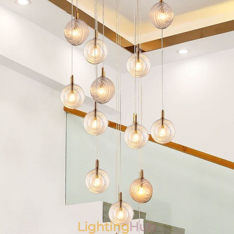 Glass Pendant Light Creative Decorative Glass Globe Loft