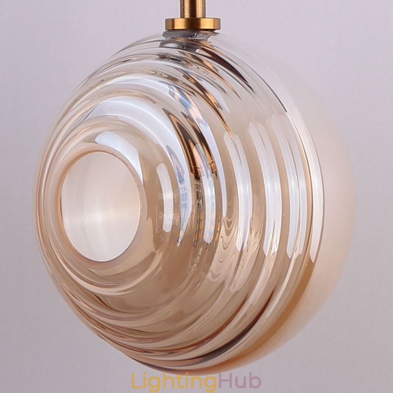 Glass Pendant Light Creative Decorative Glass Globe Loft