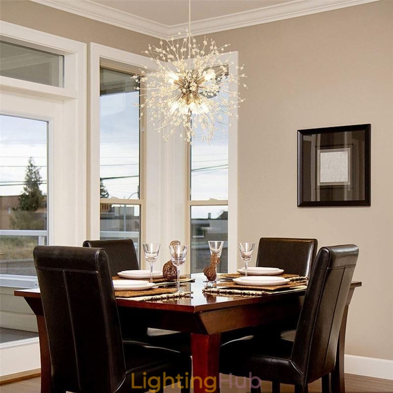 Firework Chandelier 8 Lights Dandelion Pendant Light