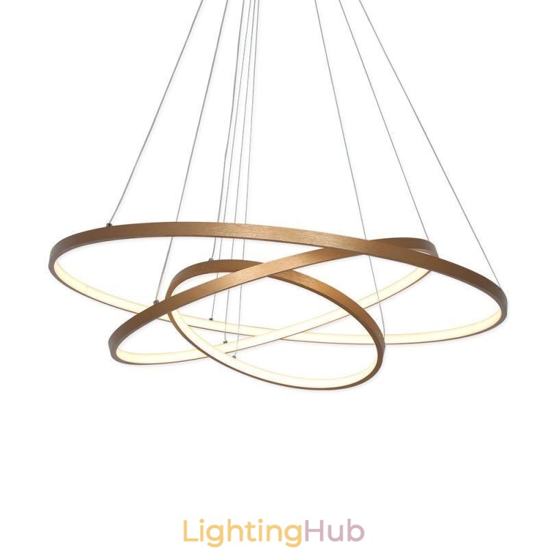 Pendant Light Modern Chandelier Lighting 3 Rings Ceiling Light