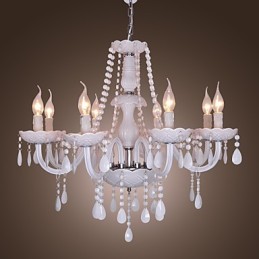 Rustic Lodge Crystal Electroplated Crystal Chandelier