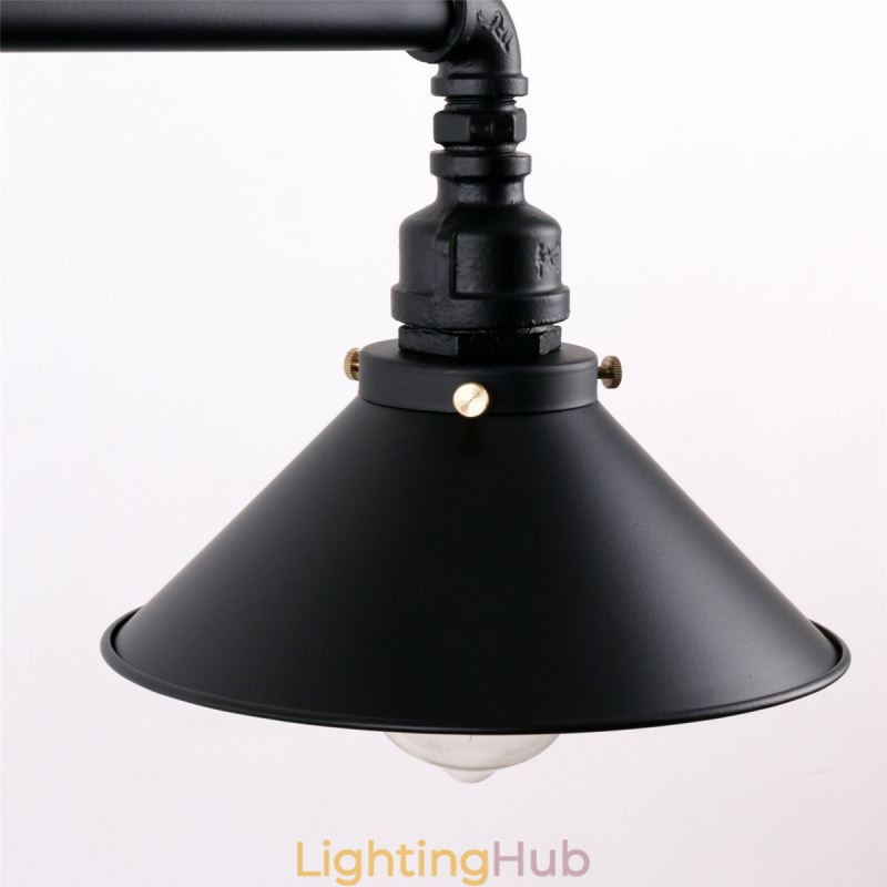3 Light Retro Industrial Vintage Water Pipe Pendant Light Chandelier Country Rustic Style