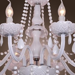 Rustic Lodge Crystal Electroplated Crystal Chandelier