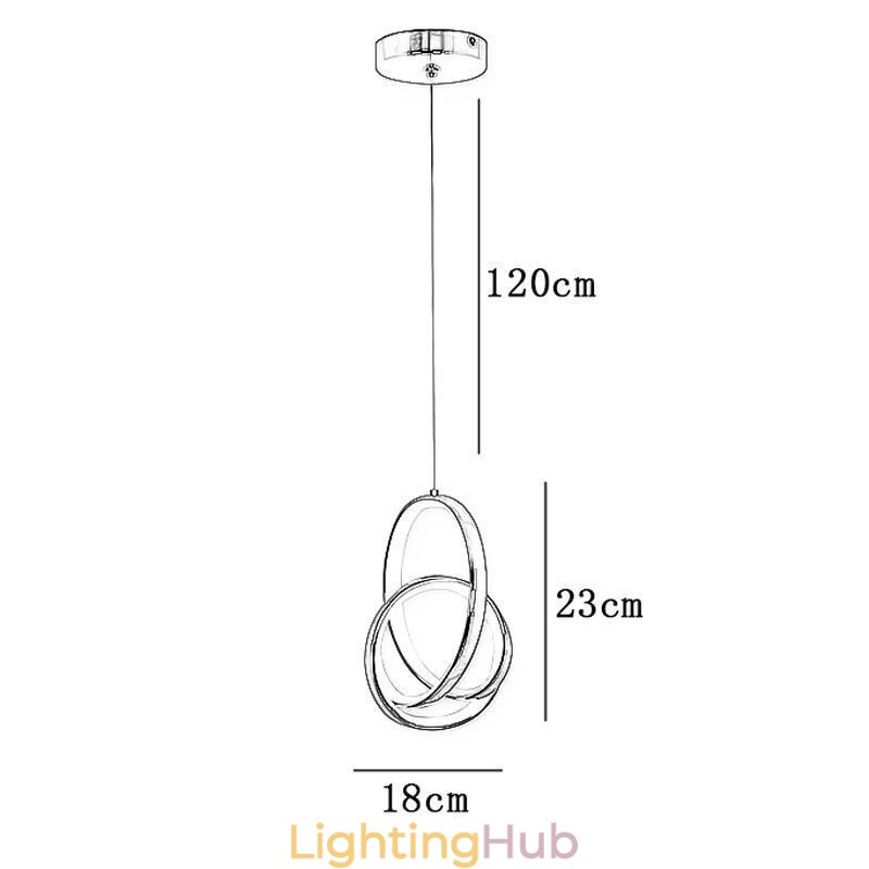 Pendant Light Irregular Ring Ceiling Light