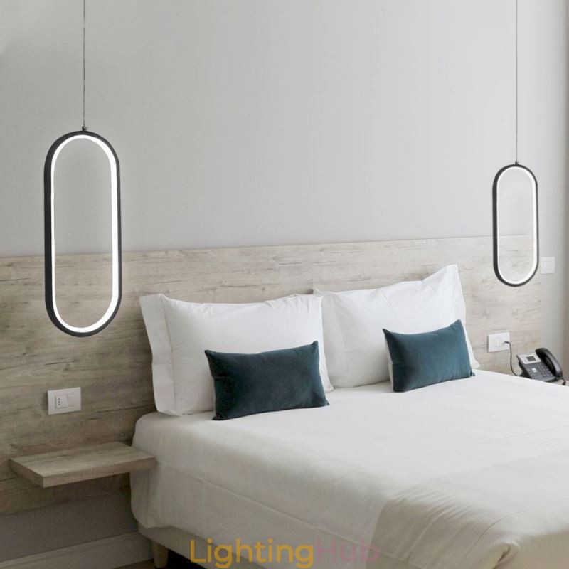 Oval Pendant Light Acrylic Decorative Light Fixture