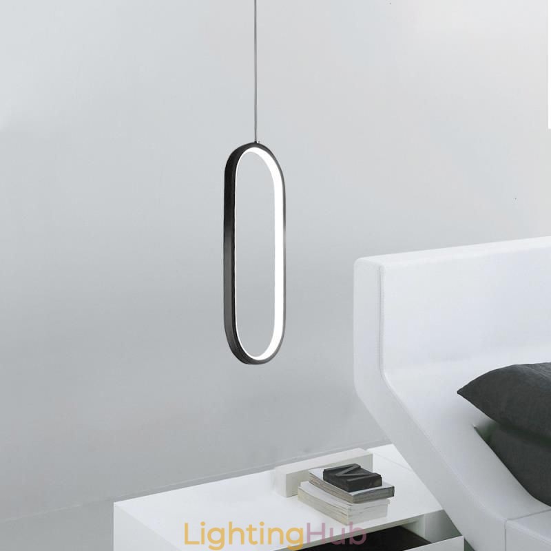 Oval Pendant Light Acrylic Decorative Light Fixture
