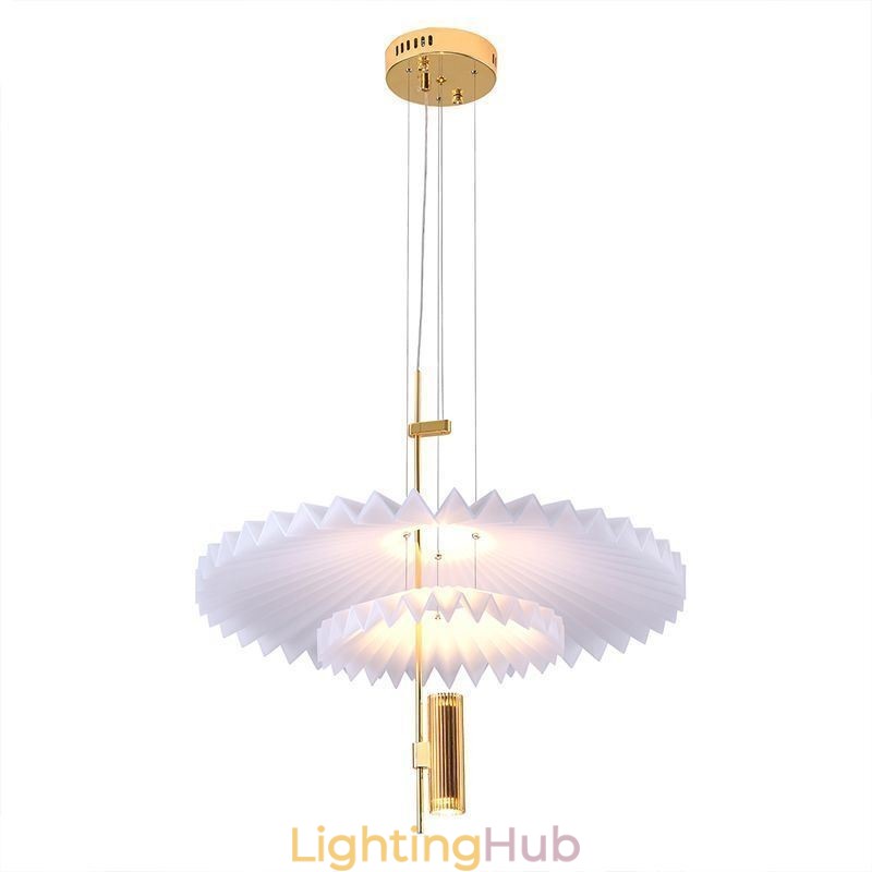 Modern Pleated Pendant Light Acrylic Decorative Lighting