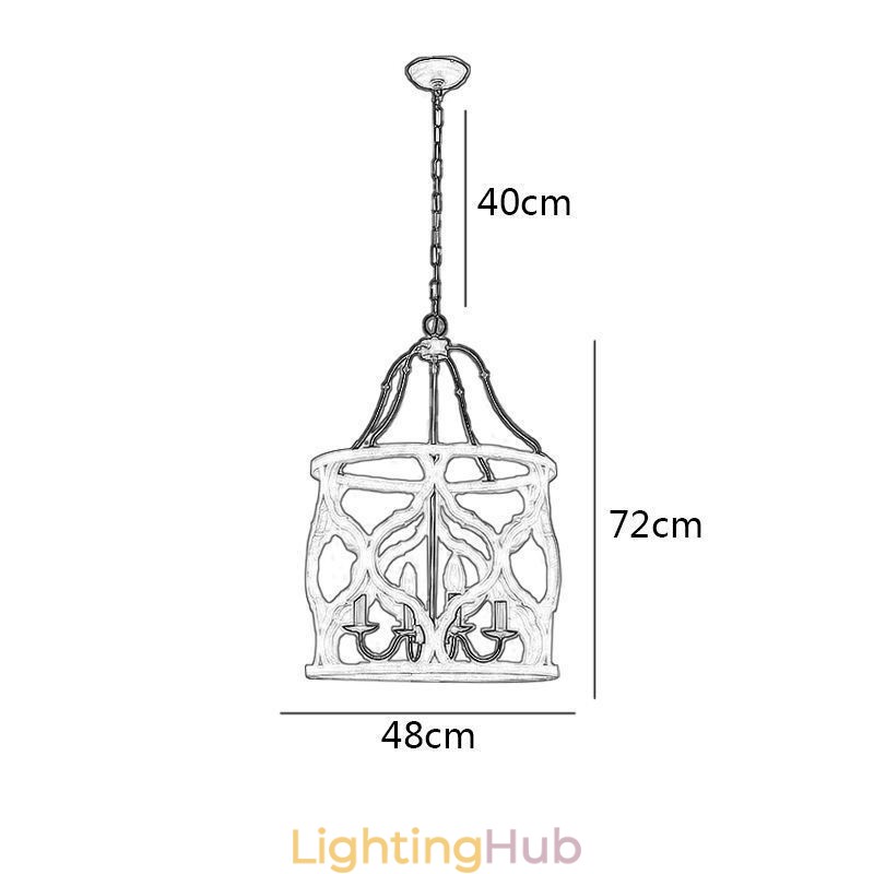 Vintage Style 4 Light Lantern Pendant Light