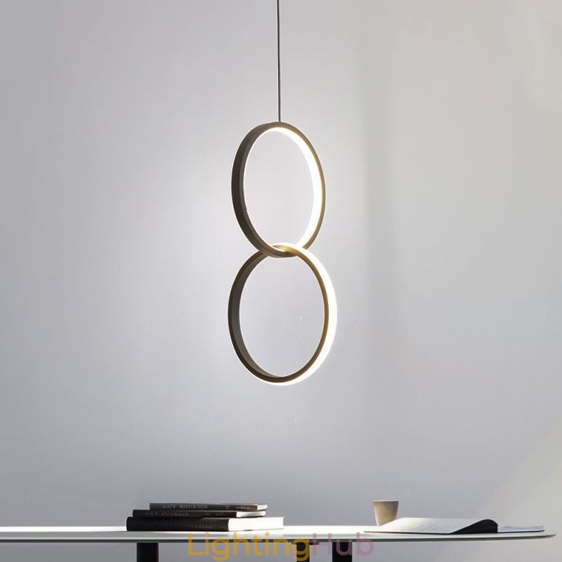 Mimimalist Double Ring Pendant Light