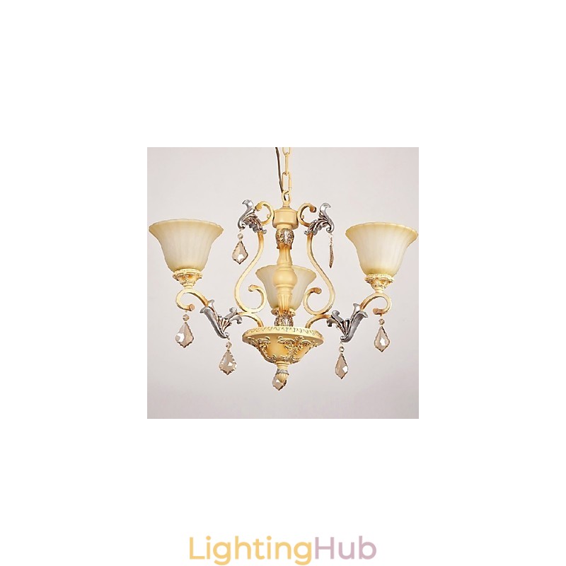 Traditional Classic Crystal Painting Chandelier
