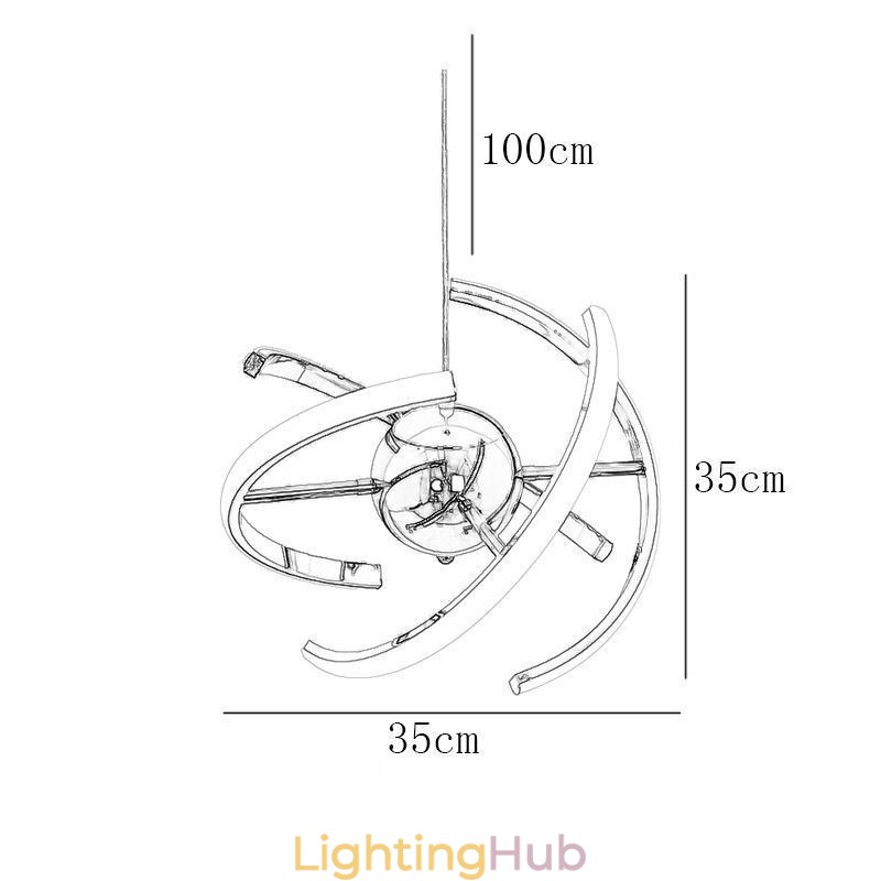 Swivel Globe Pendant Light Decorative Ceiling Lamp