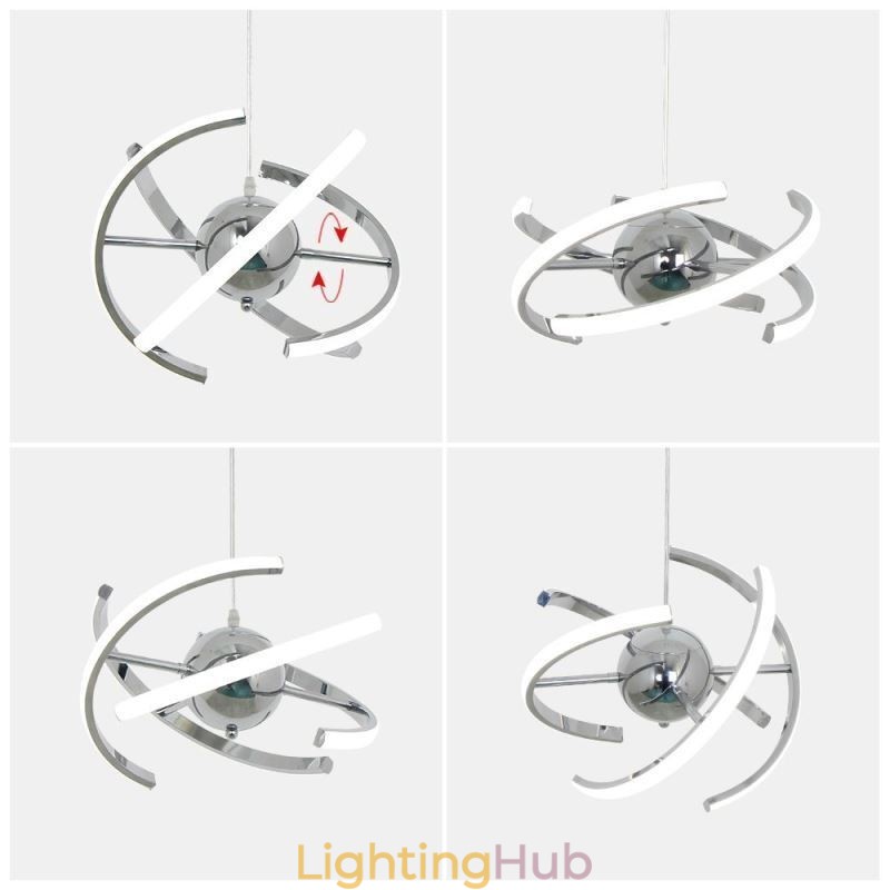 Swivel Globe Pendant Light Decorative Ceiling Lamp