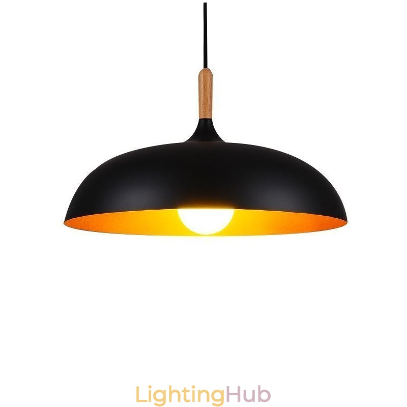 Modern Pendant Light Minimalist Decorative Light Fixture Black White