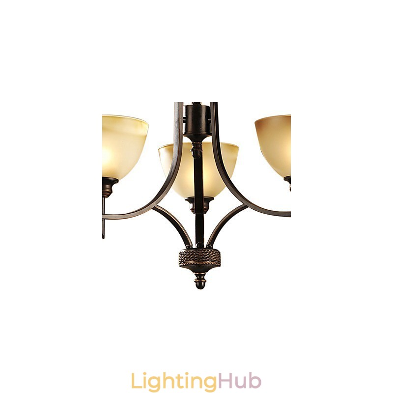Elegant Chandelier with 3 Lights in Warm Light