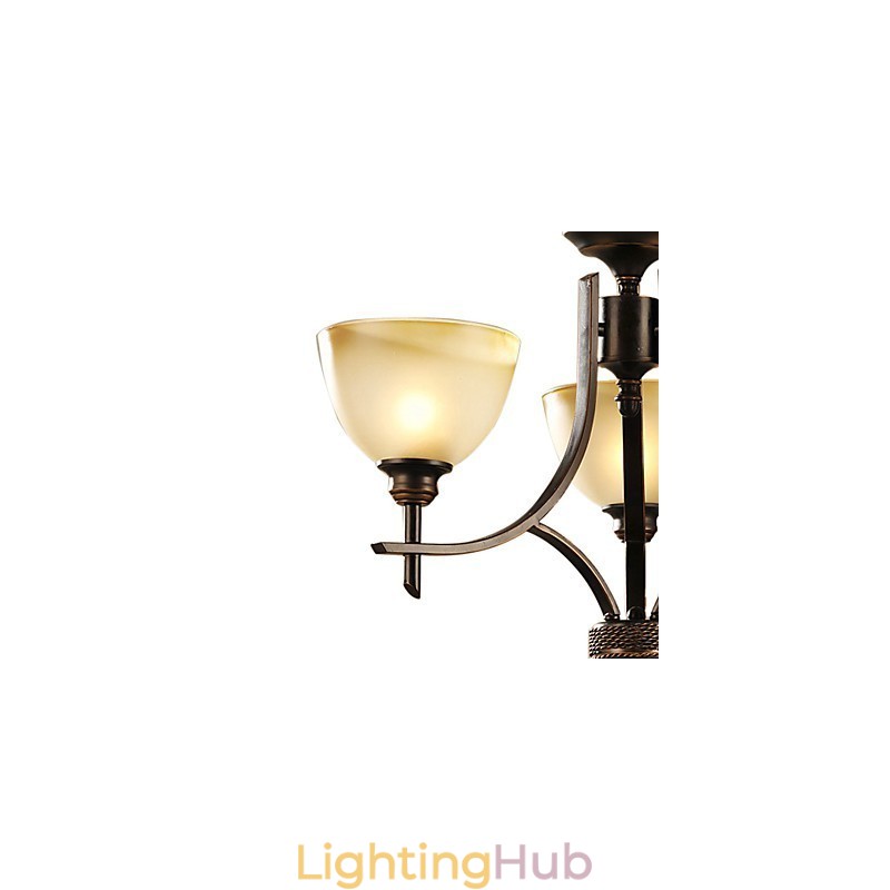 Elegant Chandelier with 3 Lights in Warm Light