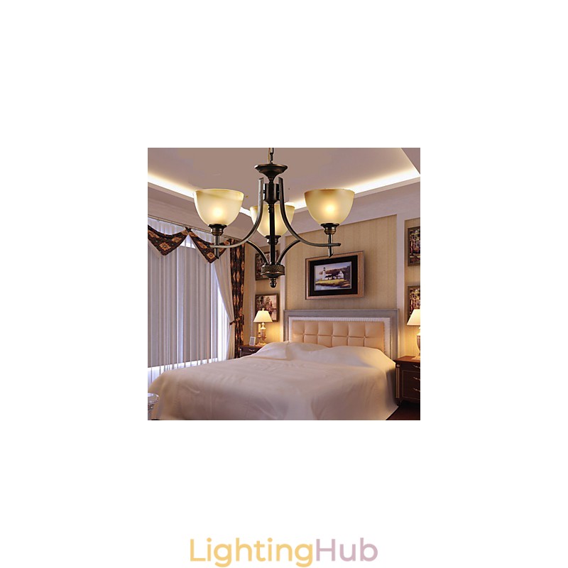 Elegant Chandelier with 3 Lights in Warm Light