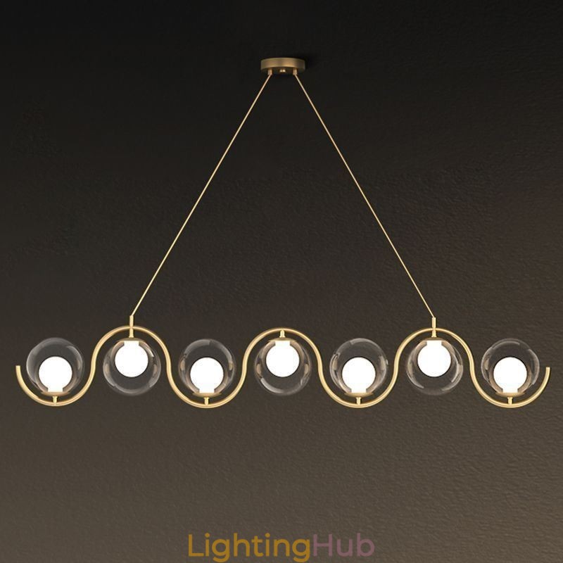 Modern Glass Globe Pendant Light Minimalist Light Fixture