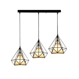 Diamond Shaped Pendant Light Modern Minimalist Decorative Light Fixture