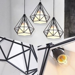 Diamond Shaped Pendant Light Modern Minimalist Decorative Light Fixture
