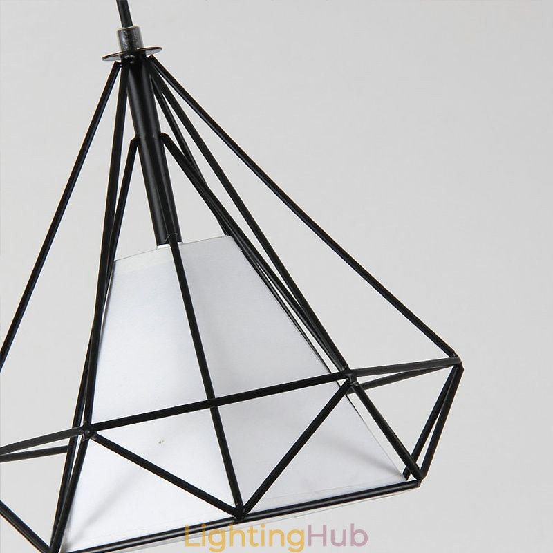 Diamond Shaped Pendant Light Modern Minimalist Decorative Light Fixture