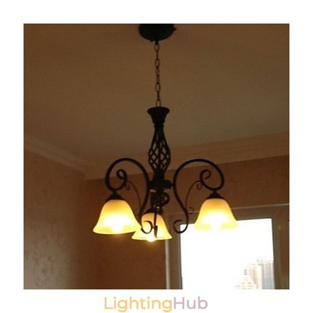 Rustic Lodge Painting Metal Chandelier Rustic Lodge Painting Metal Chandelier