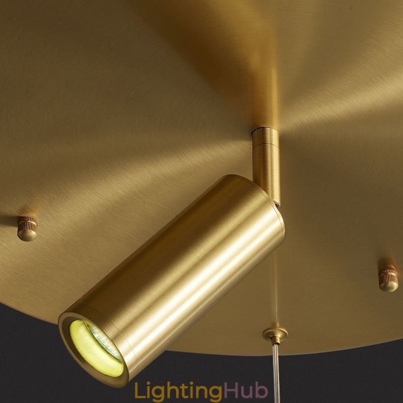 Pendant Light Acrylic Ring Light Fixture with Spotlight