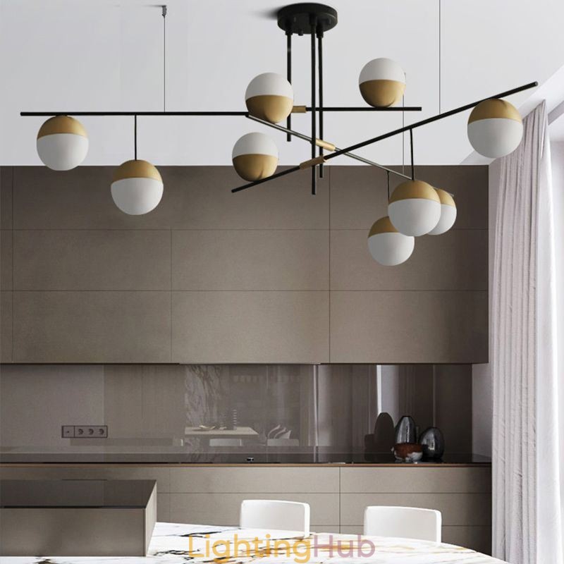 Glass Ball Chandelier Ceiling Light