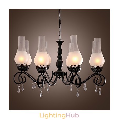 Traditional Classic Candle Style Painting Chandelier Traditional Classic Candle Style Painting Chandelier
