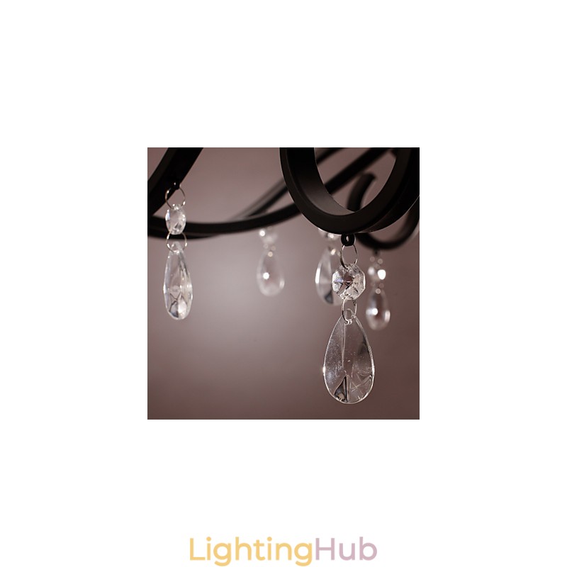 Traditional Classic Candle Style Painting Chandelier