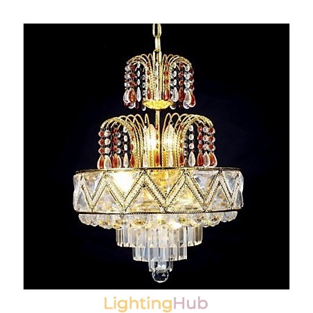Traditional Classic Crystal Painting Metal Chandelier Traditional Classic Crystal Painting Metal Chandelier