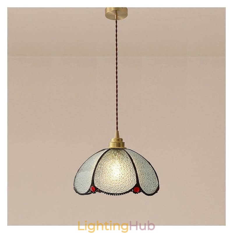Minimalist Petal Glass Pendant Light Single Head Glass Pendant Lamp