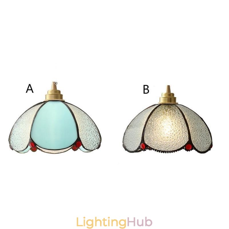 Minimalist Petal Glass Pendant Light Single Head Glass Pendant Lamp