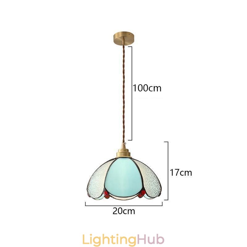 Minimalist Petal Glass Pendant Light Single Head Glass Pendant Lamp
