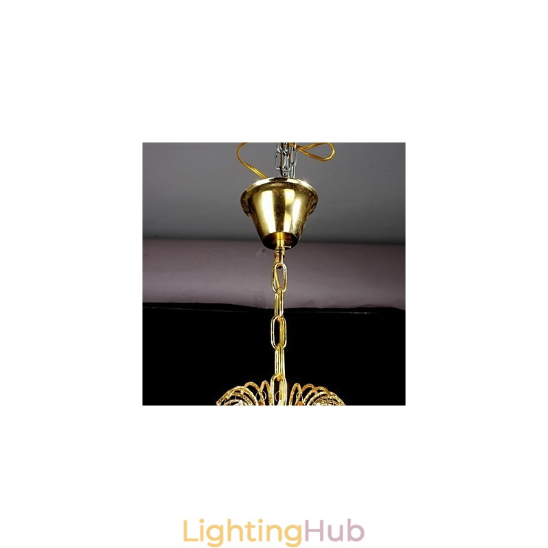 Traditional Classic Crystal Painting Metal Chandelier